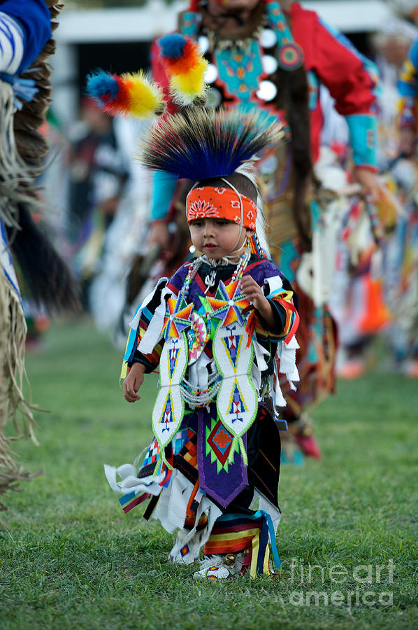 Feather Photograph - First PowWow by Chris Brewington Photography LLC