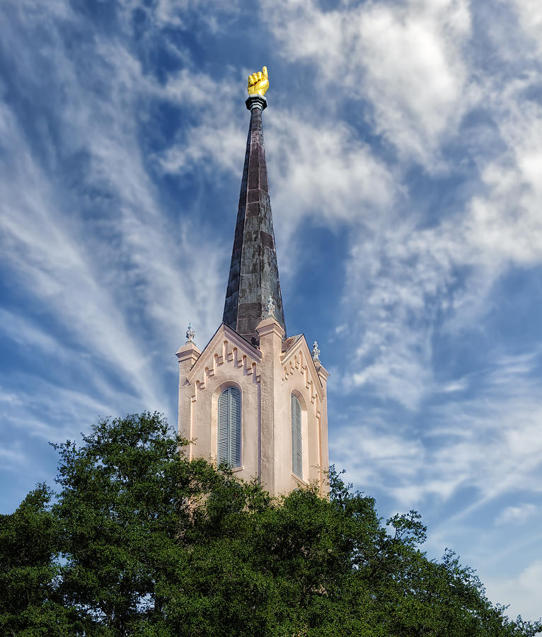 First Presbyterian Church Steeple - Port Gibson Photograph by Frank J Benz