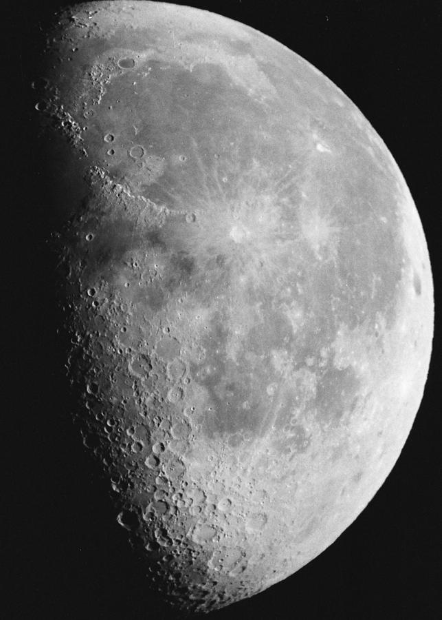Moon Photograph - First Quarter Moon by Andre Bormanis Moon Photograph - First Quarter Moon by Andre Bormanis
