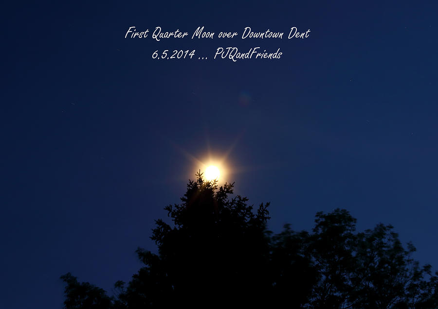 First Quarter Moon Photograph by PJQandFriends Photography