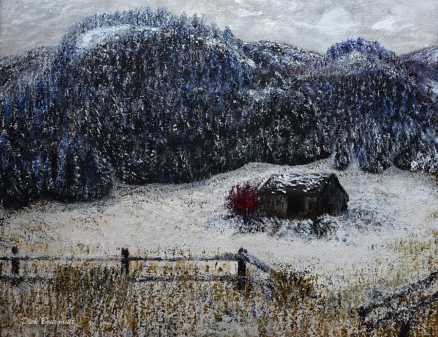 First Snow Painting by Dick Bourgault