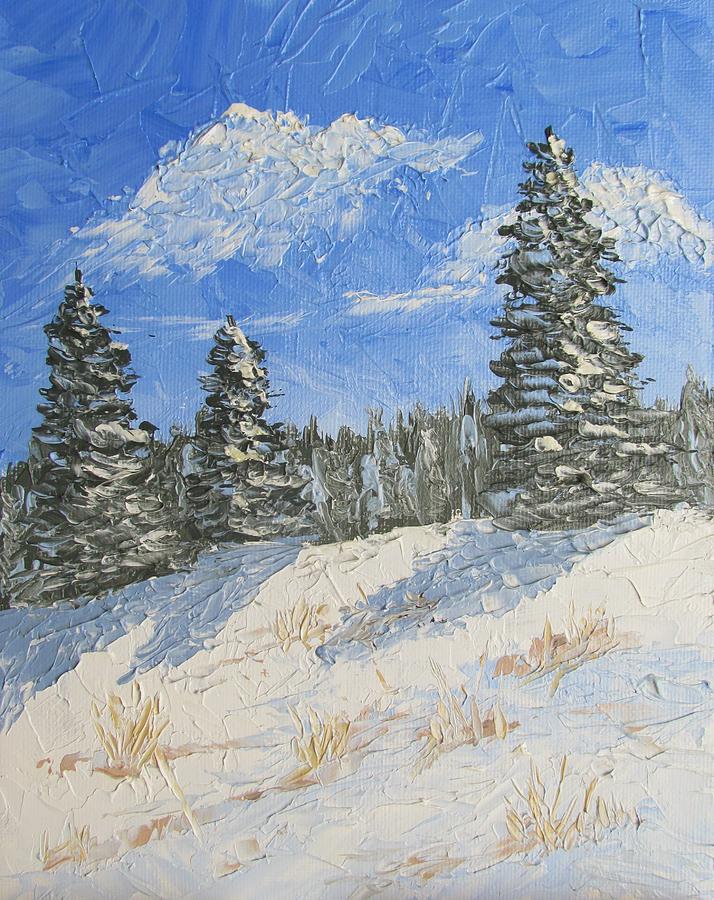 First Snow Painting by Katherine Pohl - Fine Art America