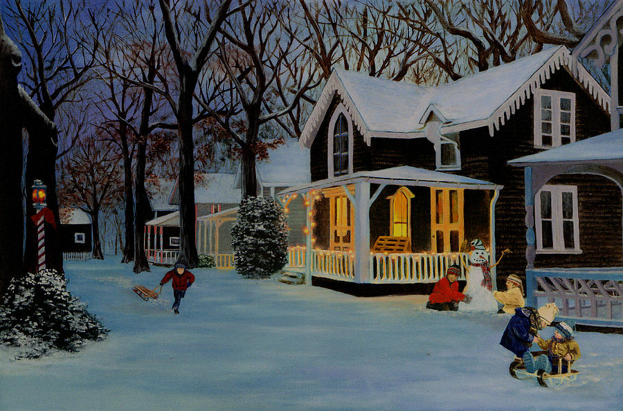 First Snowfall Painting by Rick Fitzsimons