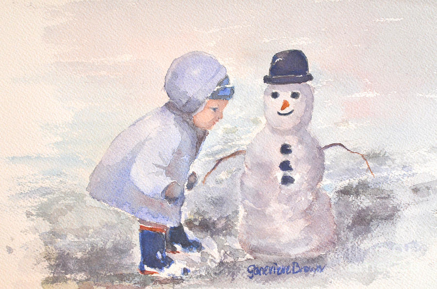 First Snowman by Genevieve Brown First Snowman by Genevieve Brown