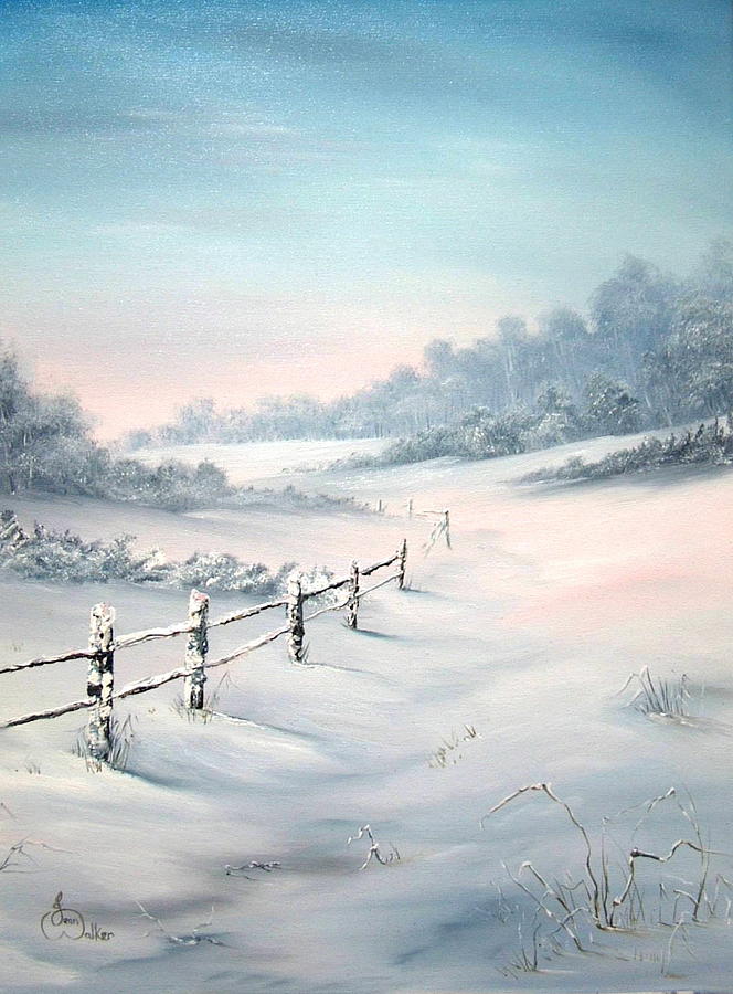 First Snows Painting by Jean Walker
