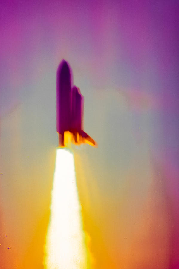 Space Shuttle Launch Photograph - First Space Shuttle Launch by Jim DeLillo