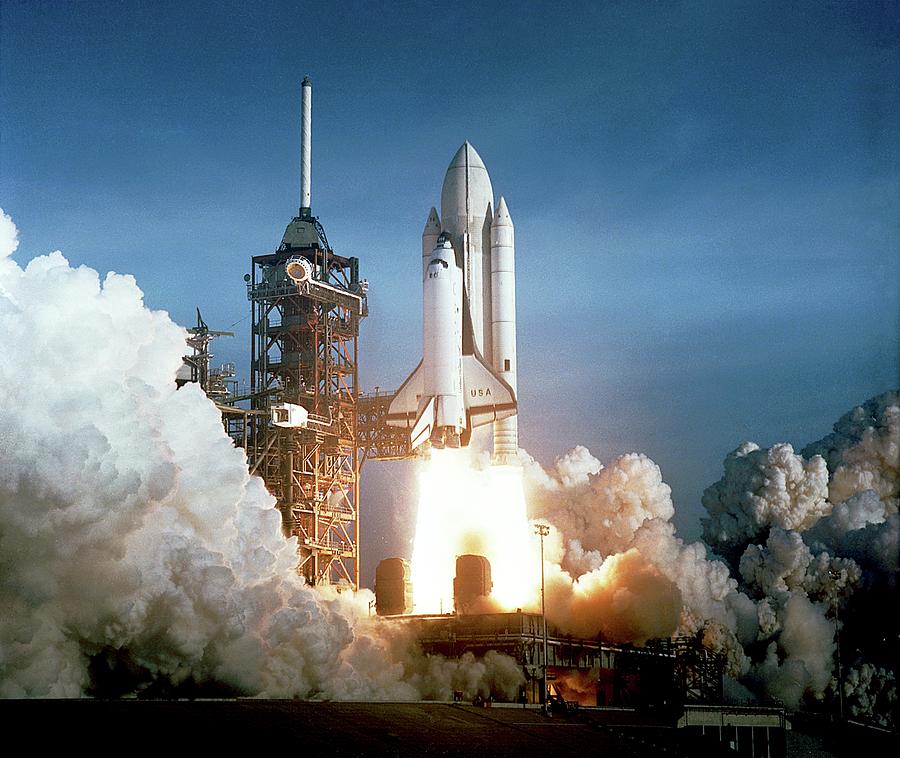 First Space Shuttle Launch Photograph by Nasa/science Photo Library