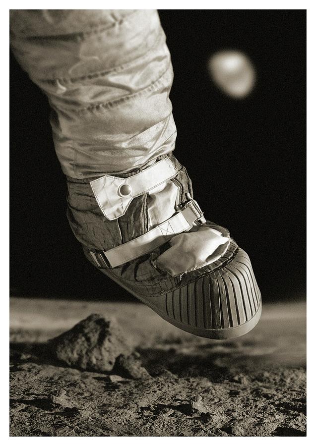 First Step On The Moon Photograph by Detlev Van Ravenswaay