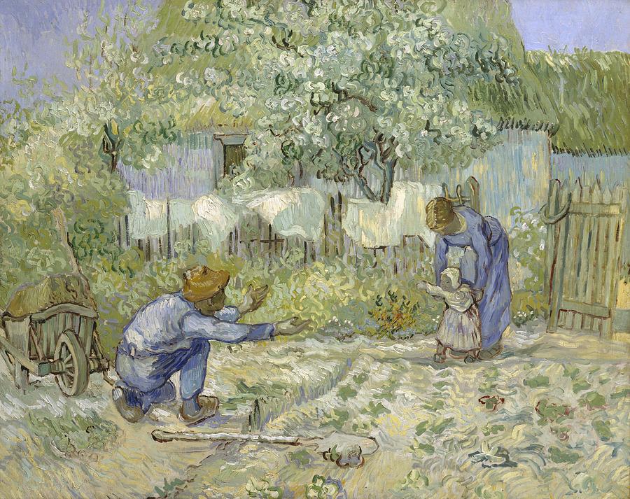 First Steps Van Gogh Digital Art by Georgia Clare