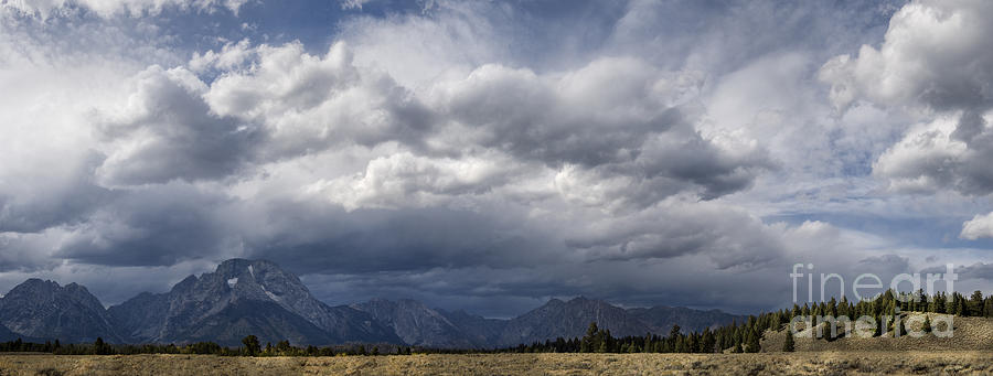 Landscape Photograph - First Touch of Winter - Grand Teton NP by Sandra Bronstein