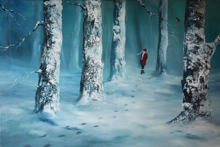 First Trodden Snows Painting by Jean Walker