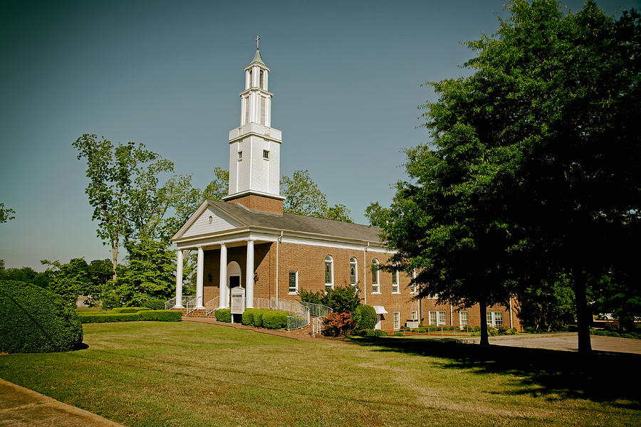 Architecture Photograph - First United Methodist Church - Monroeville Alabama by Mountain Dreams