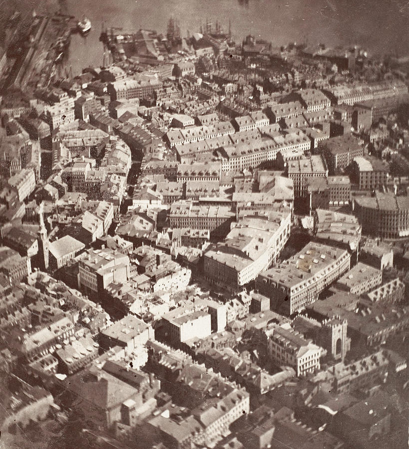 First Us Aerial Photo, Boston Photograph by Metropolitan Museum of Art