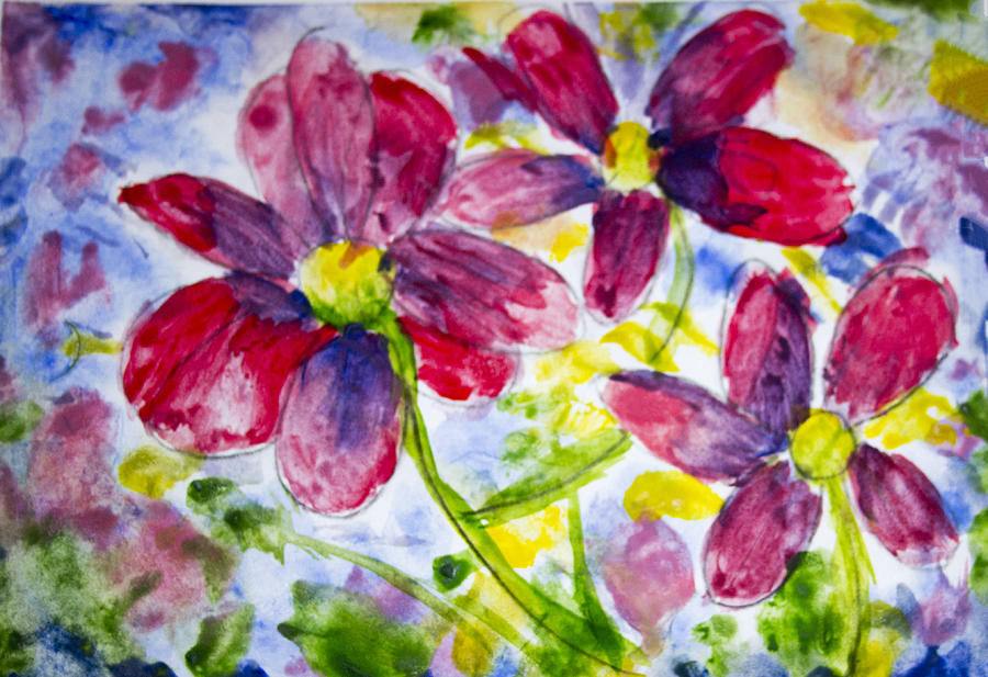 First Watercolor Painting by Cathy Anderson