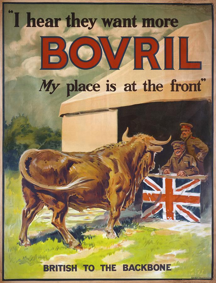 First World War Bovril Advert Photograph by Library Of Congress