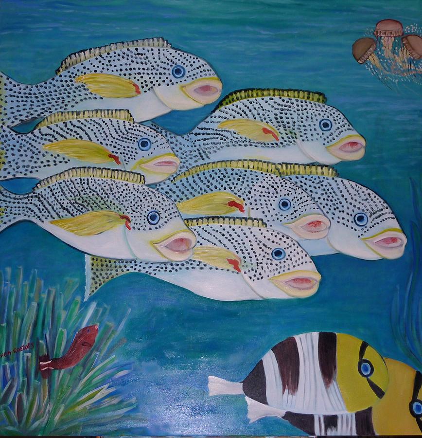 Fisch Painting by Thea Roelofs - Fine Art America