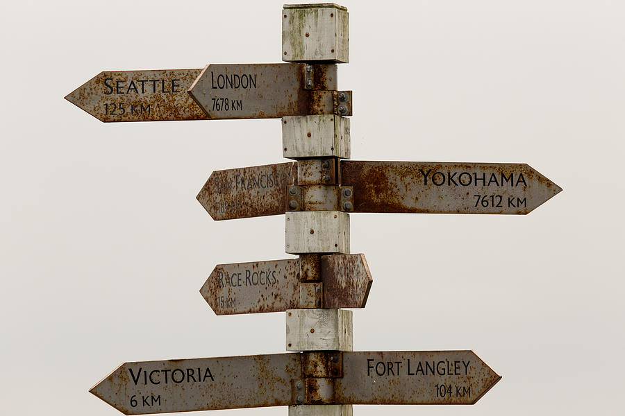 Fisgard Lighthouse Directions Photograph by John Daly