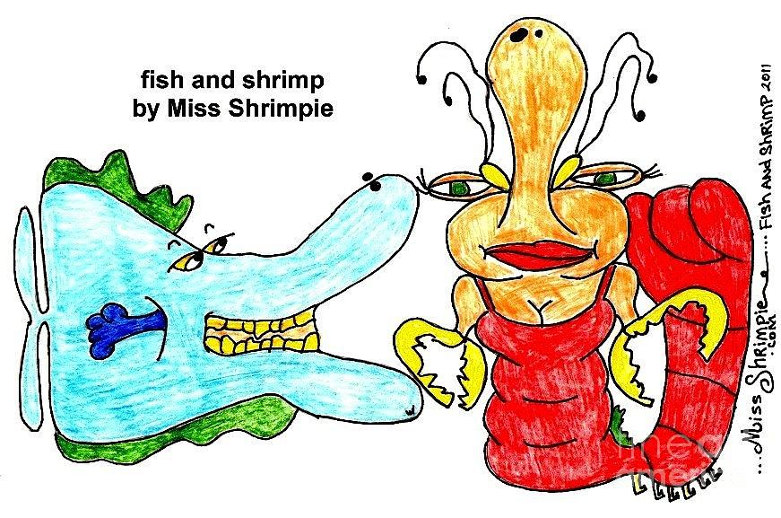Fish and Shrimp 102 Painting by James and Donna Daugherty