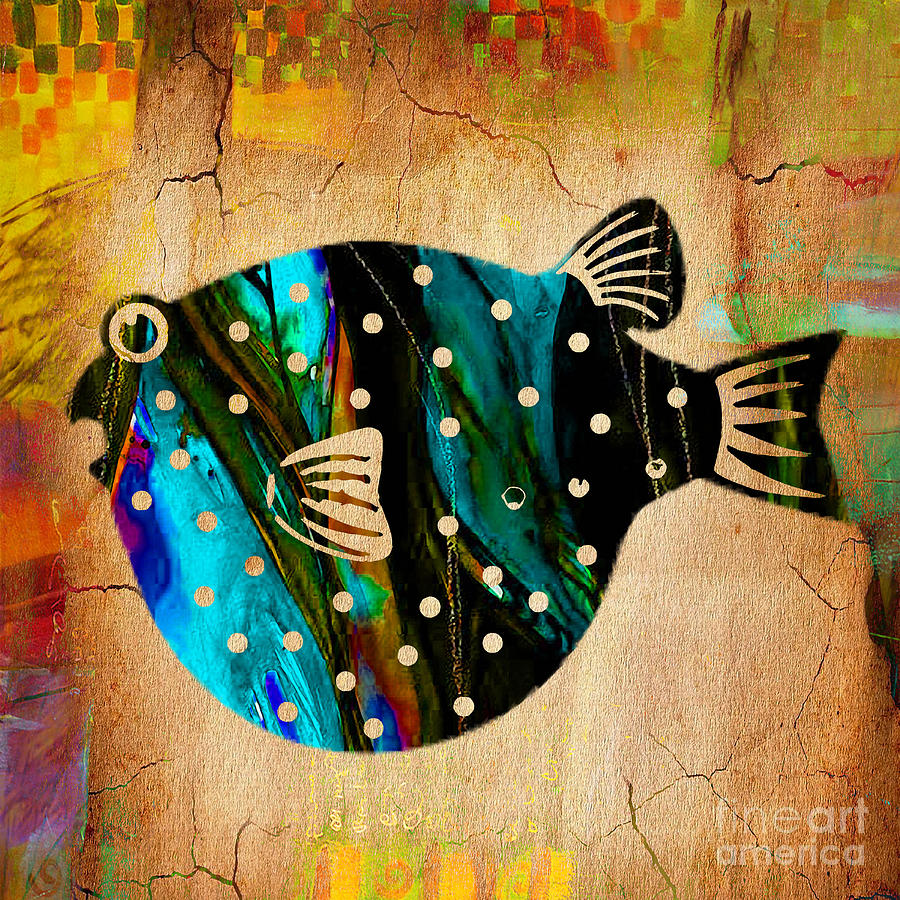 Fish Mixed Media - Fish Art by Marvin Blaine