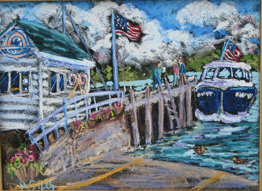 Boat Painting - Fish Creek Boat Launch by Madonna Siles