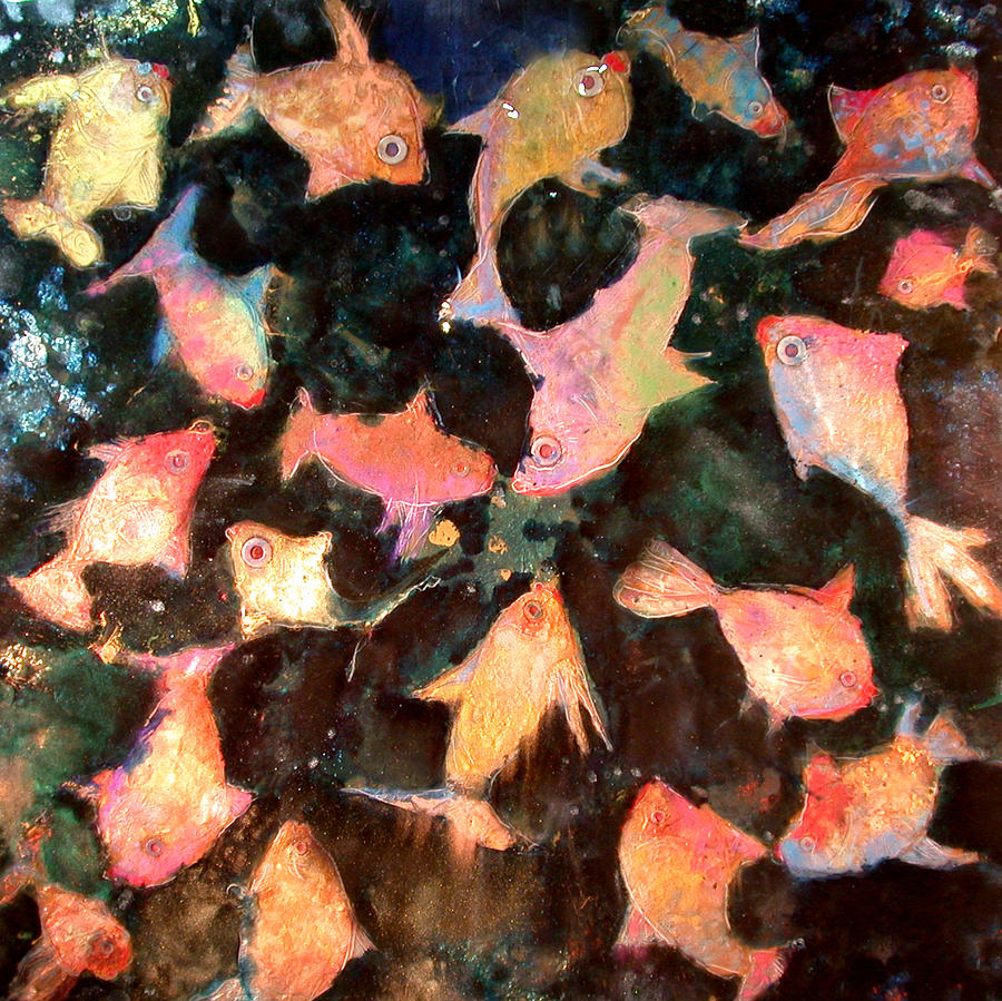 Fish Mixed Media by Darrell Troppy Pixels