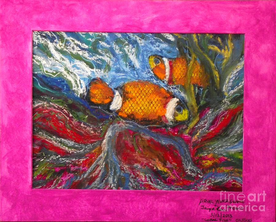 Fish Friends in the Coral Painting by Jayne Kerr 
