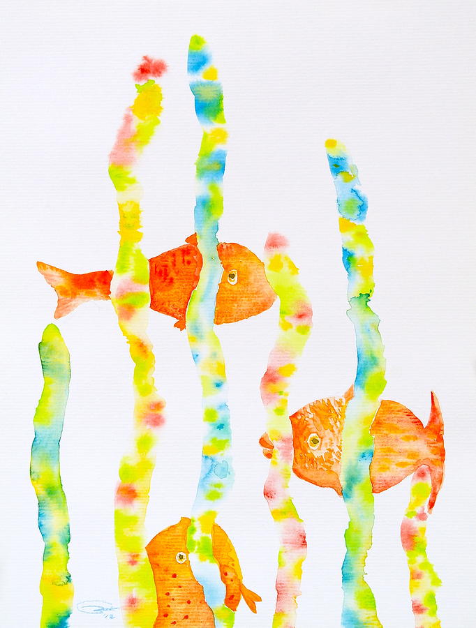 Fish Fun Painting by Michele Myers