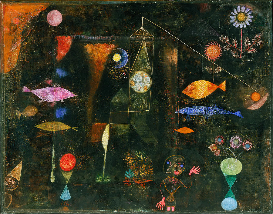 Paul Klee Painting - Fish Magic by Paul Klee
