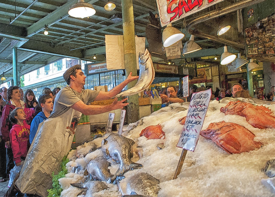 Fish Market Photograph by Wade Aiken