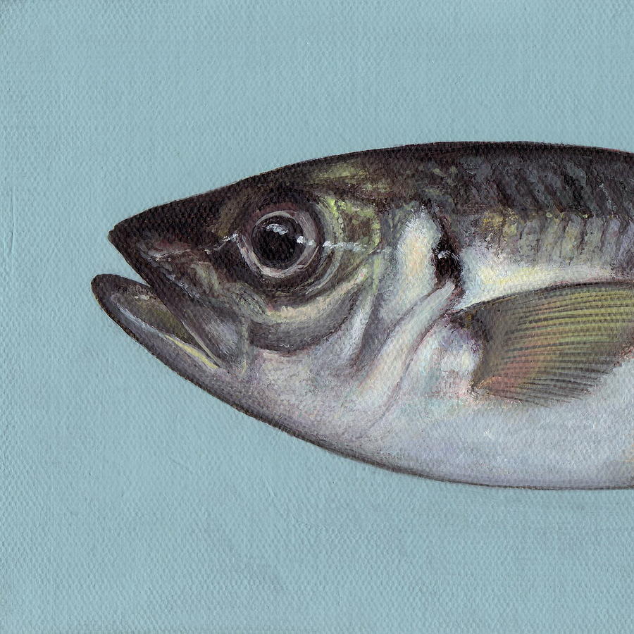 Fish No.3 Painting by Kazumi Whitemoon