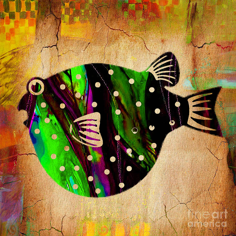 Fish Mixed Media - Fish Paintings by Marvin Blaine