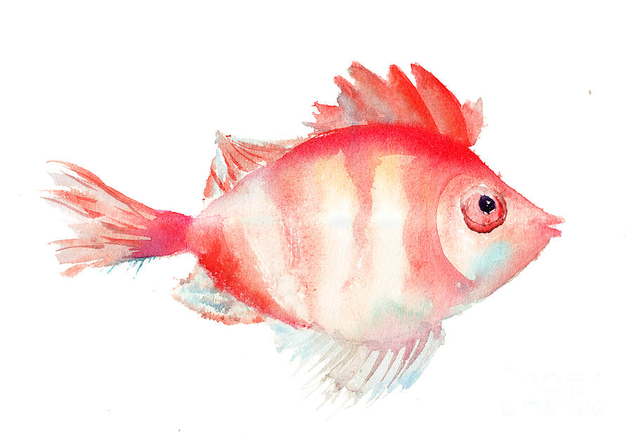 Fish Painting by Regina Jershova
