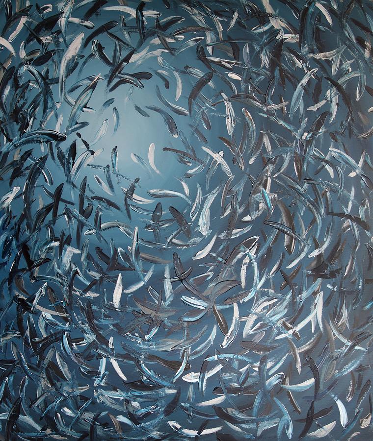 Fish Painting - Fish Run by Lilu Lilu Fish Painting - Fish Run by Lilu Lilu