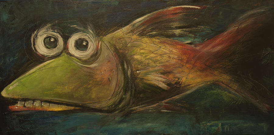 Fish sans sticks Painting by Tim Nyberg