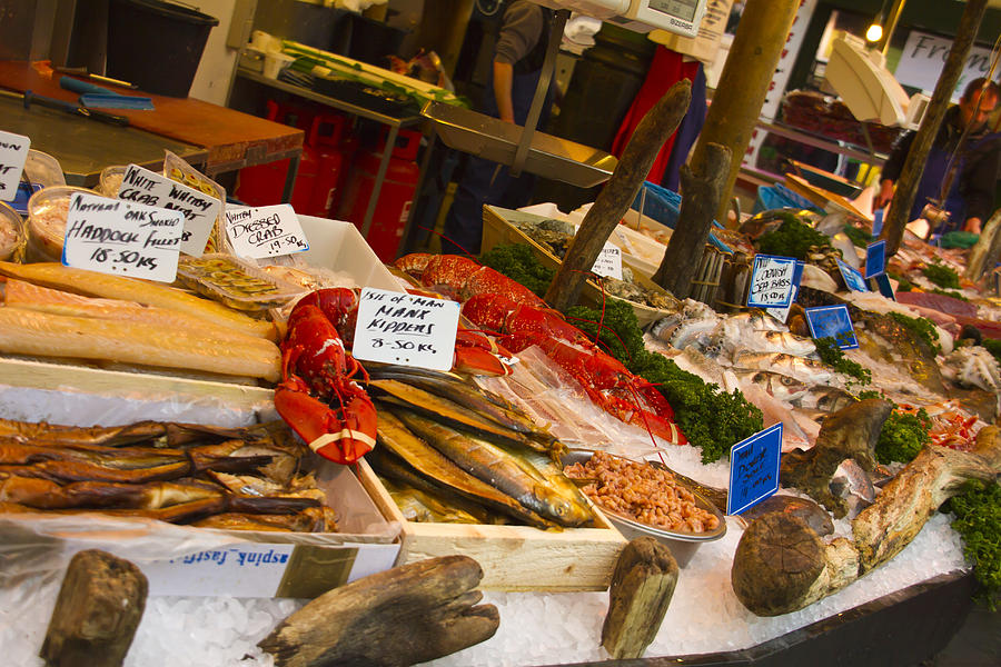 Fish Stall Borough Market Photograph by David French