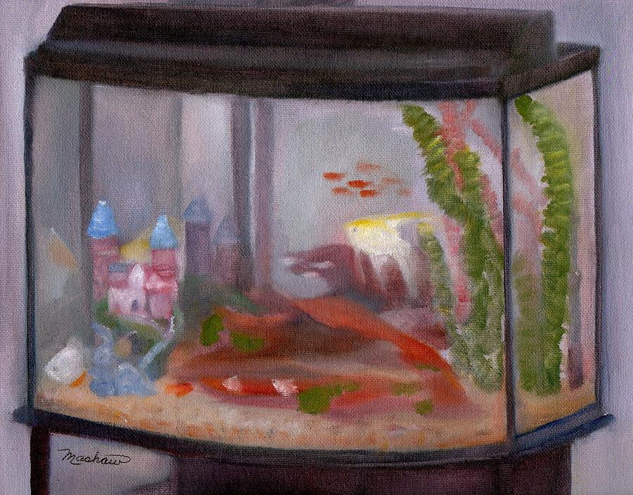 Fish Tank Painting by Sheila Mashaw