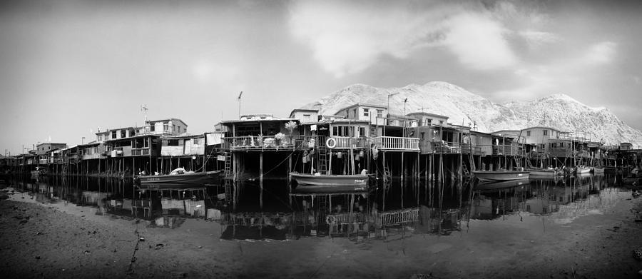 Black And White Photograph - Fish Village  by Kam Chuen Dung