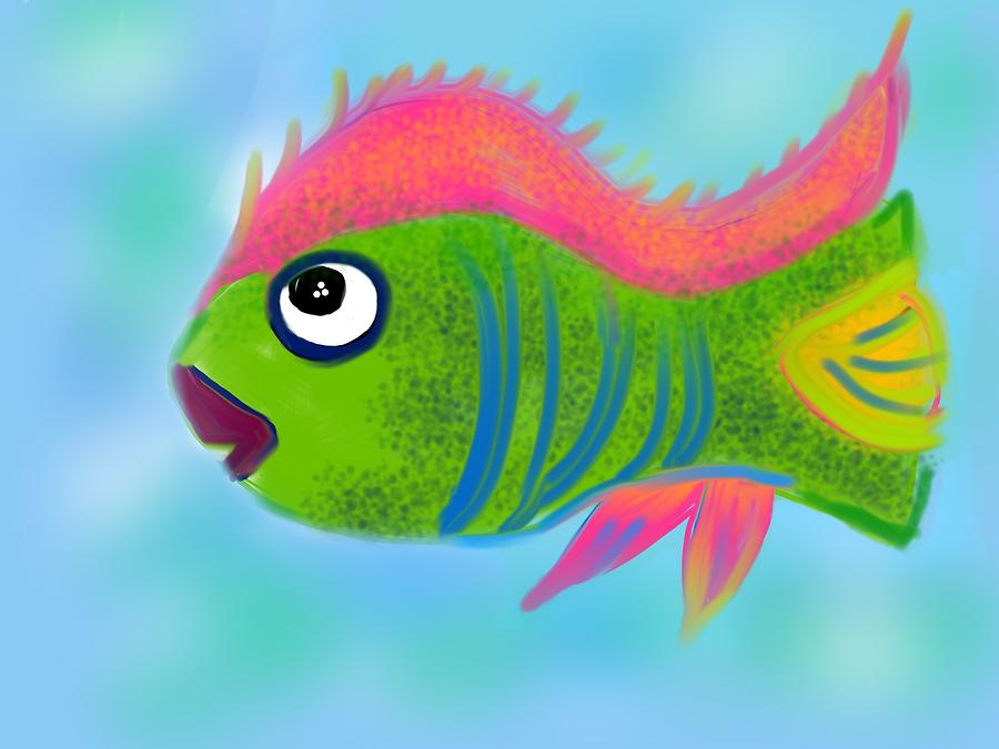 Fish Wish Digital Art by Christine Fournier