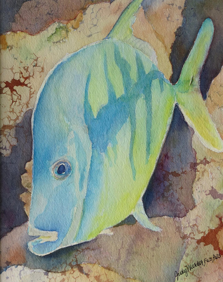 Fish Wish Painting by Judy Mercer