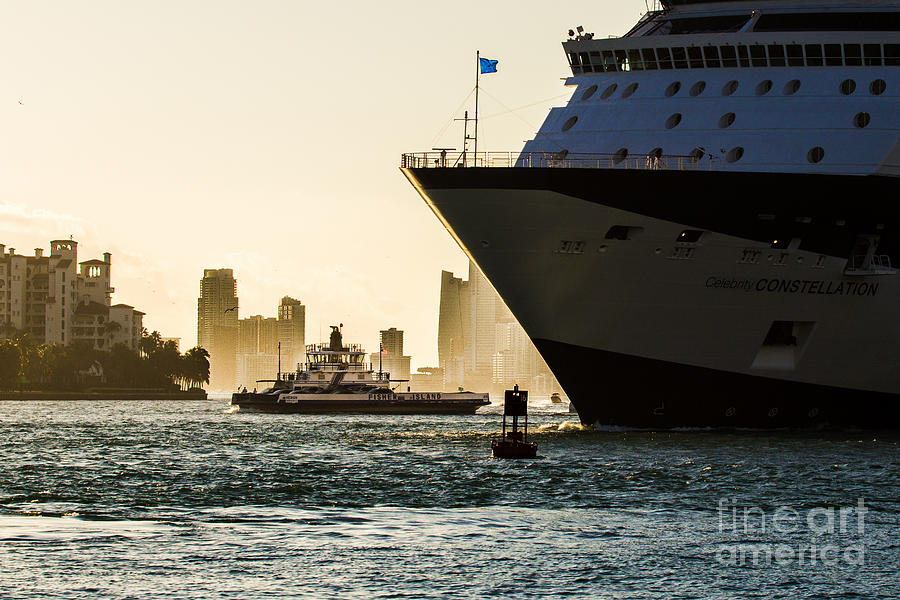 Fisher Island Ferry Miami Beach Photograph by Rene Triay Photography