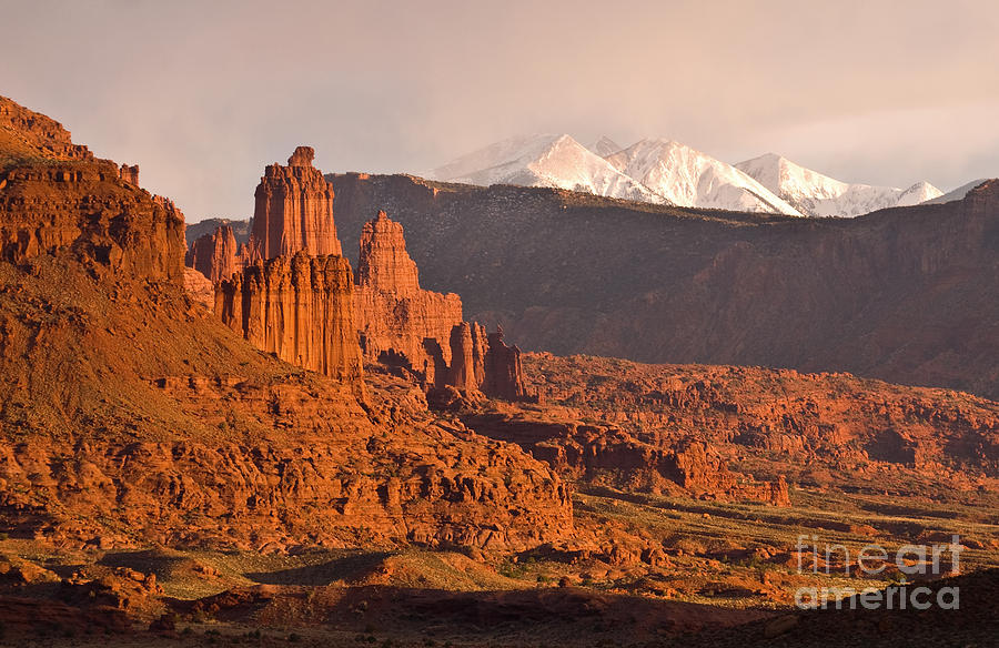 Arches National Park Photograph - Fisher Towers by Jim Chamberlain