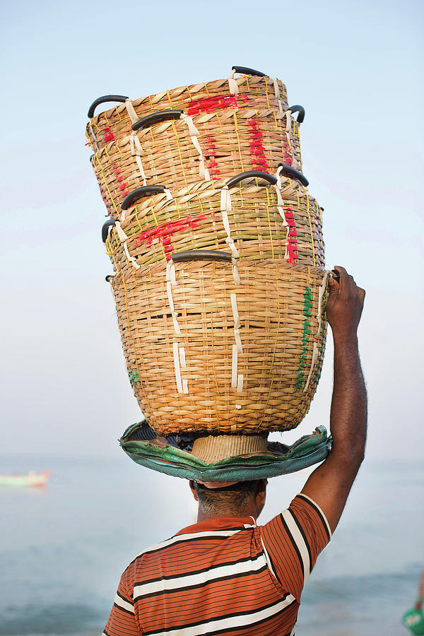 Fisherman In Kerala Photograph by Gary John Norman