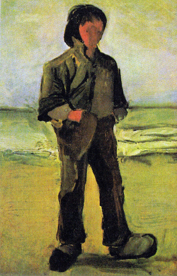 Fisherman On The Beach Digital Art by Vincent Van Gogh