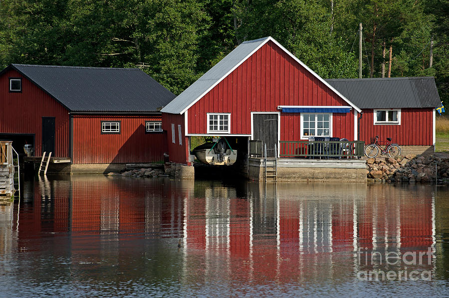 Fishermans boathouse Photograph by Torbjorn Swenelius
