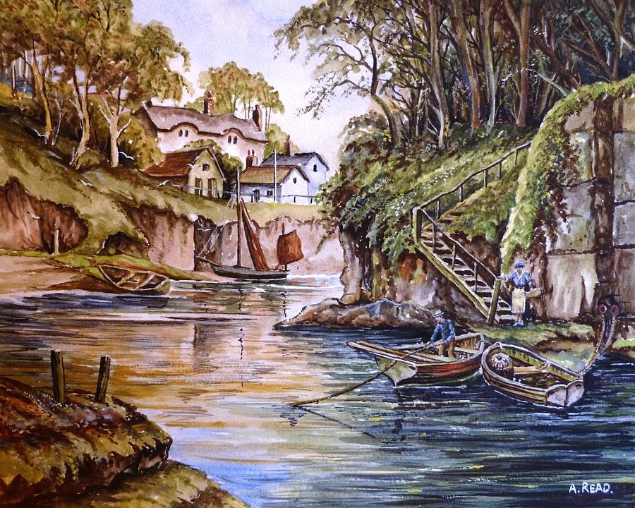Fishermans Hideaway Painting by Andrew Read