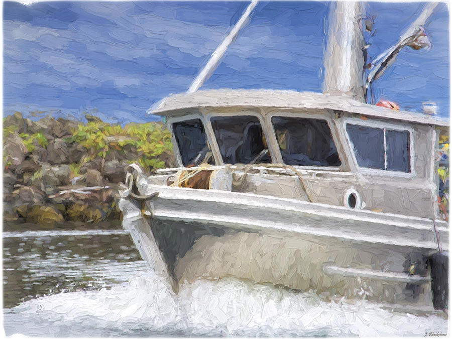 Fishermans Prayer - West Coast Art Painting by Jordan Blackstone