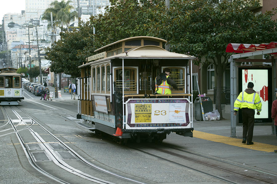 San Francisco Photograph - Fishermans Wharf Cable Car No. 2 by Christopher Winkler
