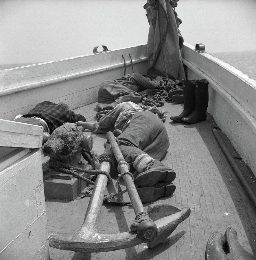 Fishermen, 1943 Photograph by Granger