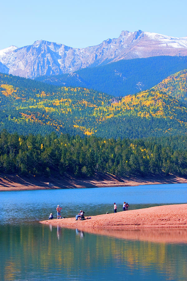 Fishermen At Crystal Lake On Pikes Peak Photograph by Swkrullimaging
