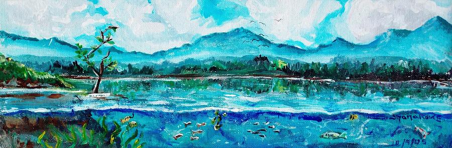 Fishers Lake Painting by Shana Rowe Jackson